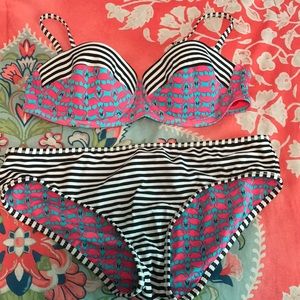 High wasted reversible bikini